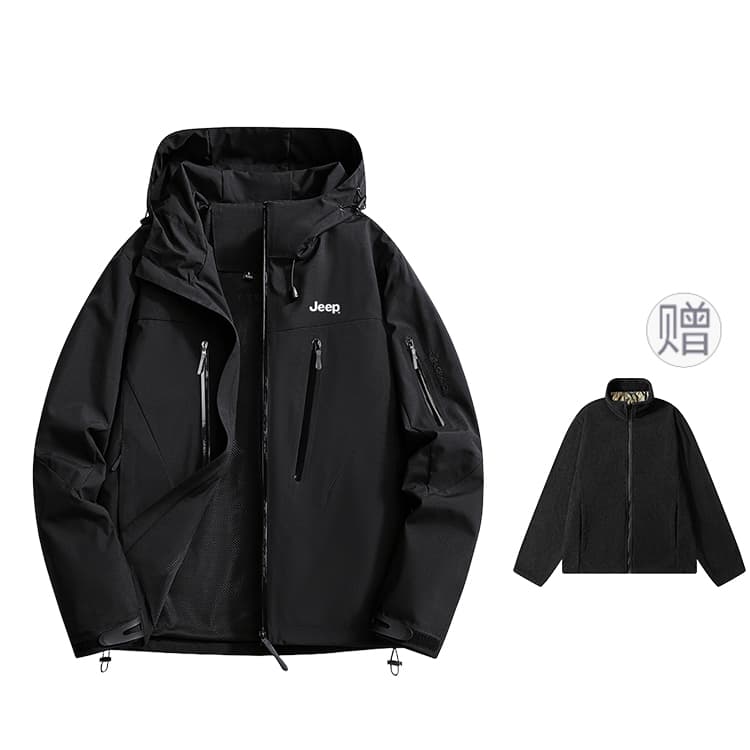 Jeep Jackets Hooded (Nondetachable) Moderate Straight Fit