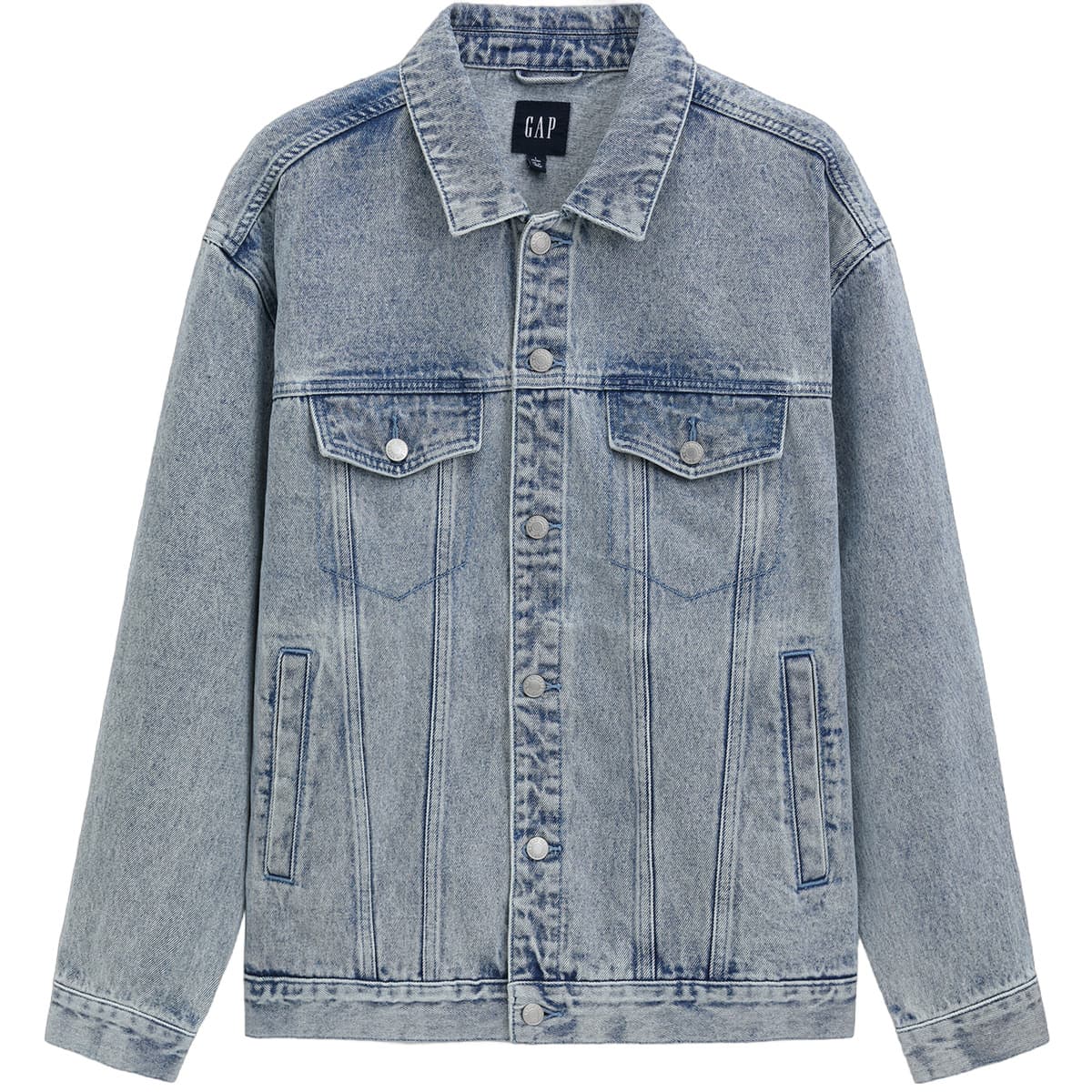 GAP Denim Jackets Lapel Moderate