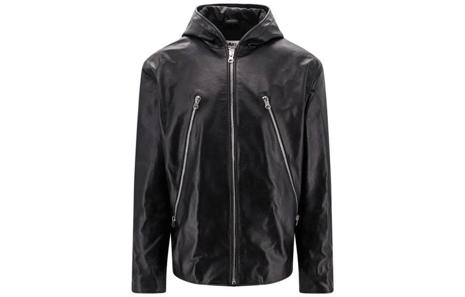MM6 Maison Margiela Furs Black Hooded Moderate Black