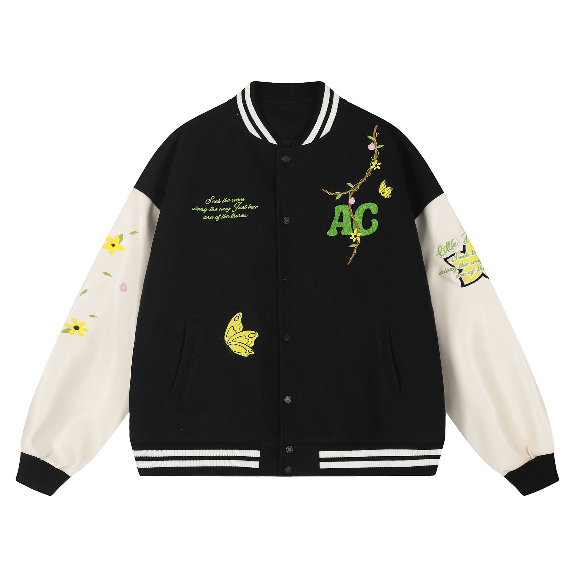 A chock Embroidery Baseball Jersey