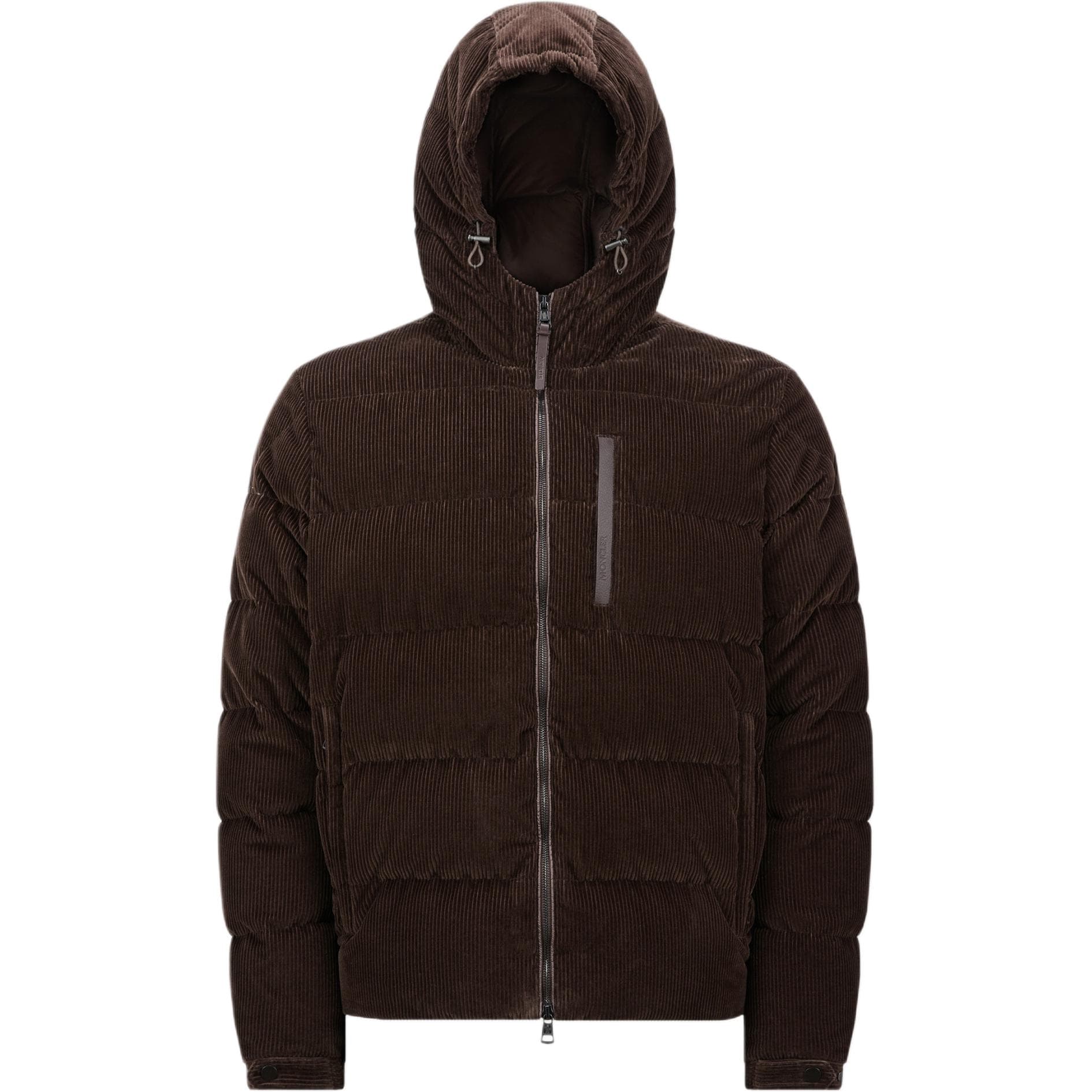 Moncler Vederna corduroy puffer jacket Brown