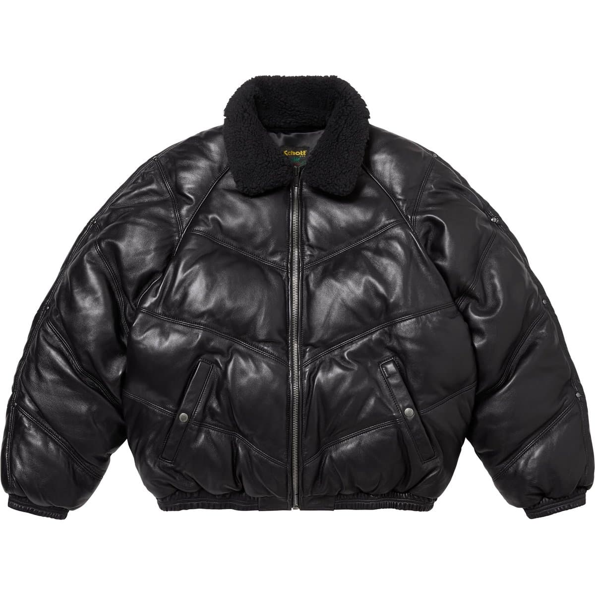 Supreme Schott Chevron Down Puffer Jacket