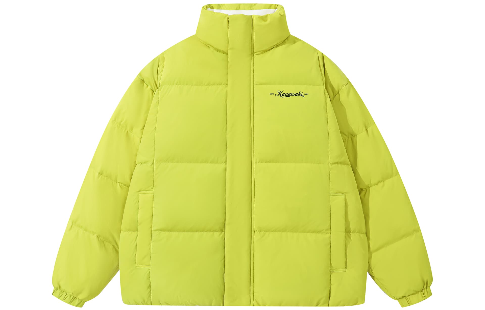 Kawasaki Down Jackets Stand Collar Thickened Down Jacket Lemon