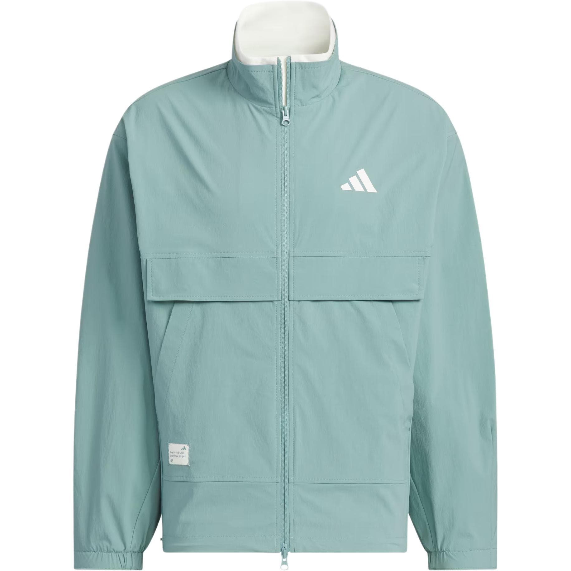 Adidas Woven Jacket Jackets & Asphalt Gray