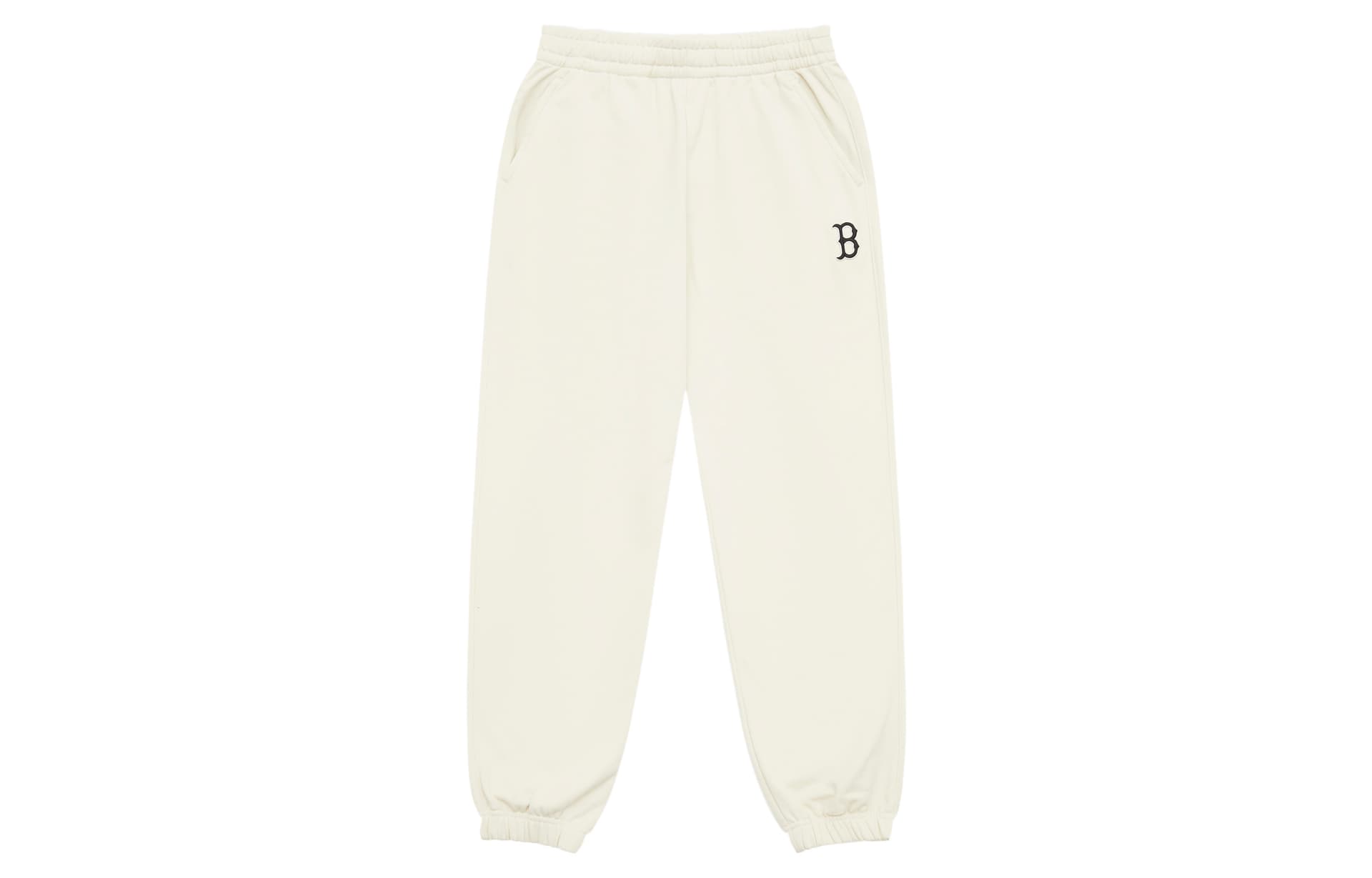 MLB Boston Red Sox Basic Collection 24FW Knitted Sweatpants Dark Cream