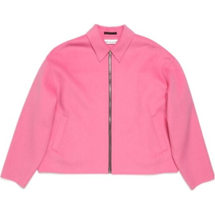 Acne Studios wool zip-up jacket Pink