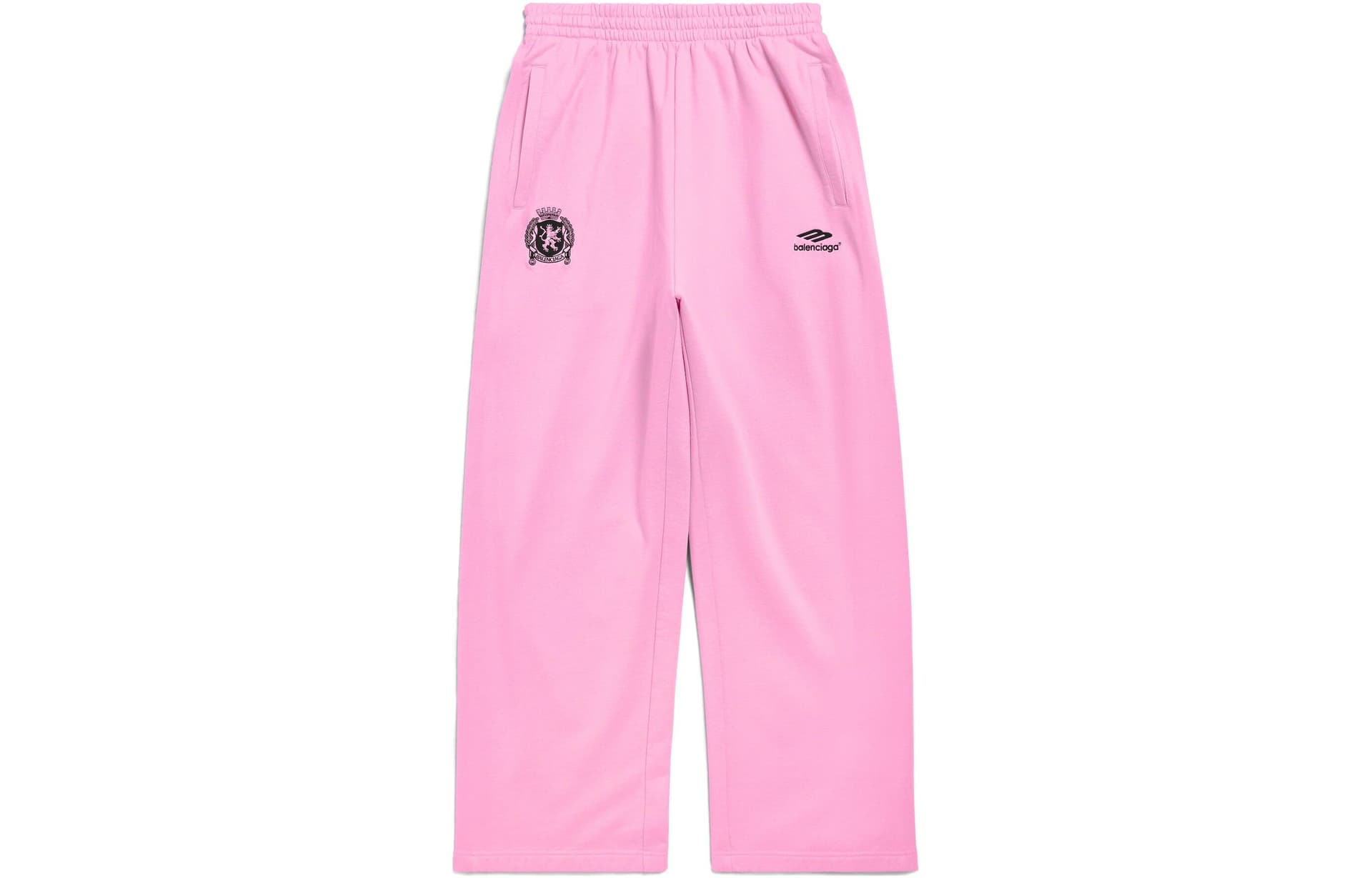 Balenciaga SS24 Knitted Sweatpants Loose Fit Pink