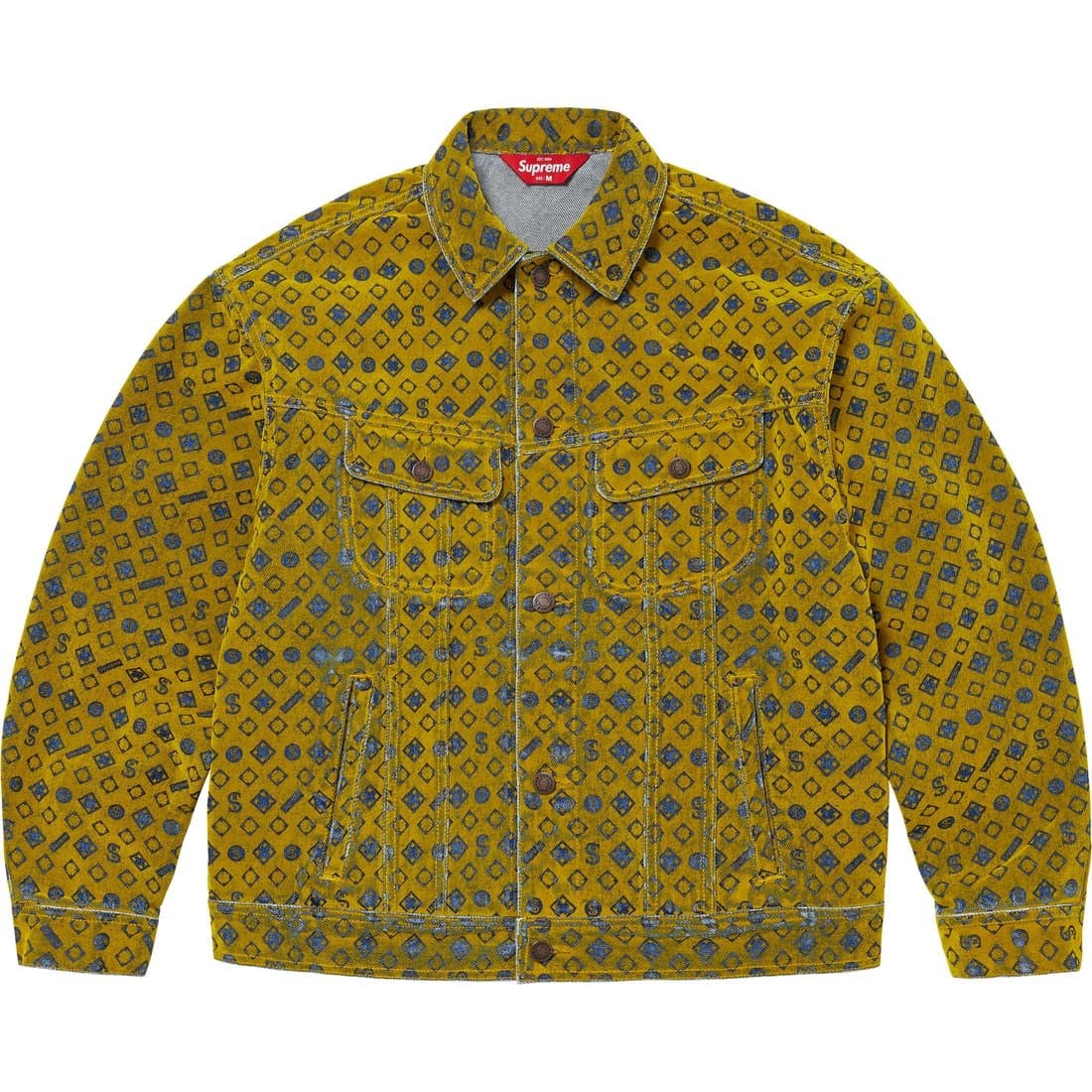 Supreme flocked denim jacket