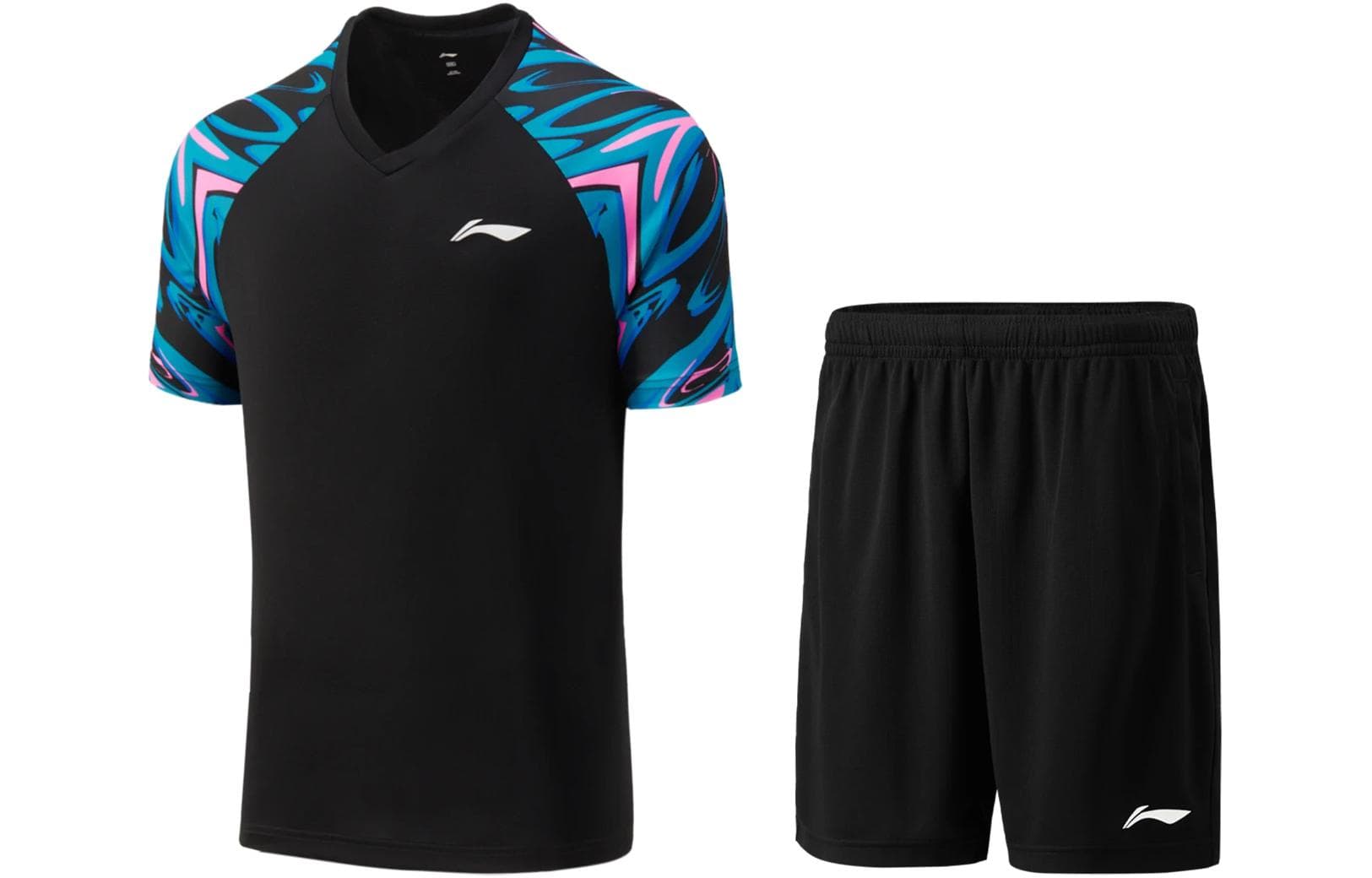 Li Ning Badminton Collection Badminton Jersey Set Black Black+Black