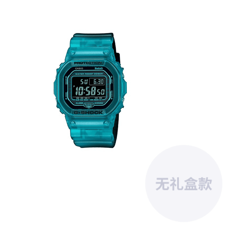 CASIO GSQUAD Series Blue Watch DWB5600G2PR Transparent Blue