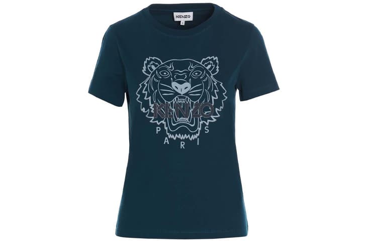 KENZO TShirts Midnight Blue Crew Neck Moderate Straight Fit