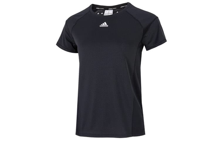 Adidas Raglan Sleeve T Shirt Black