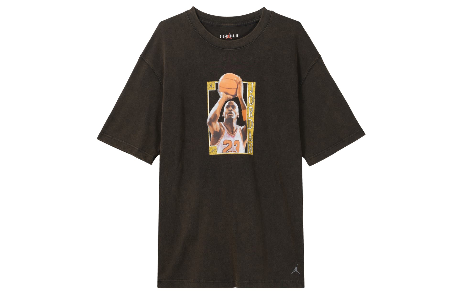 Jordan Drop Shoulder Sleeve T Shirt Black
