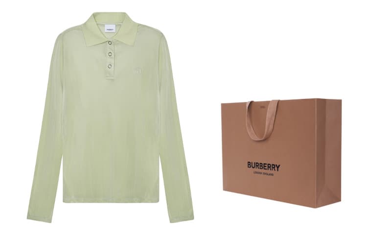 Burberry SS21 Polo Shirt Mist Green