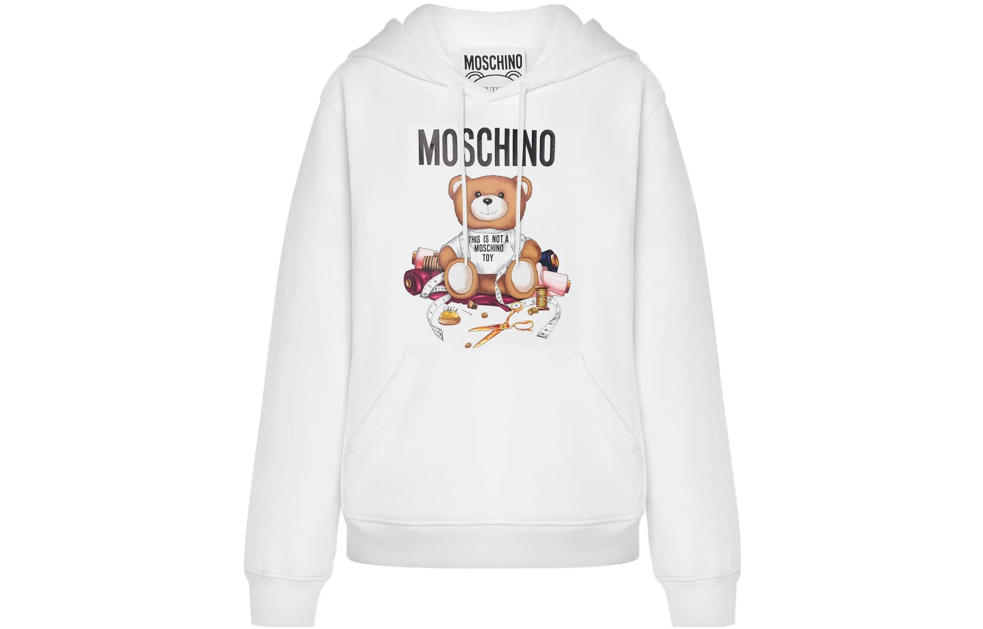MOSCHINO Teddy Bear Hoodie White