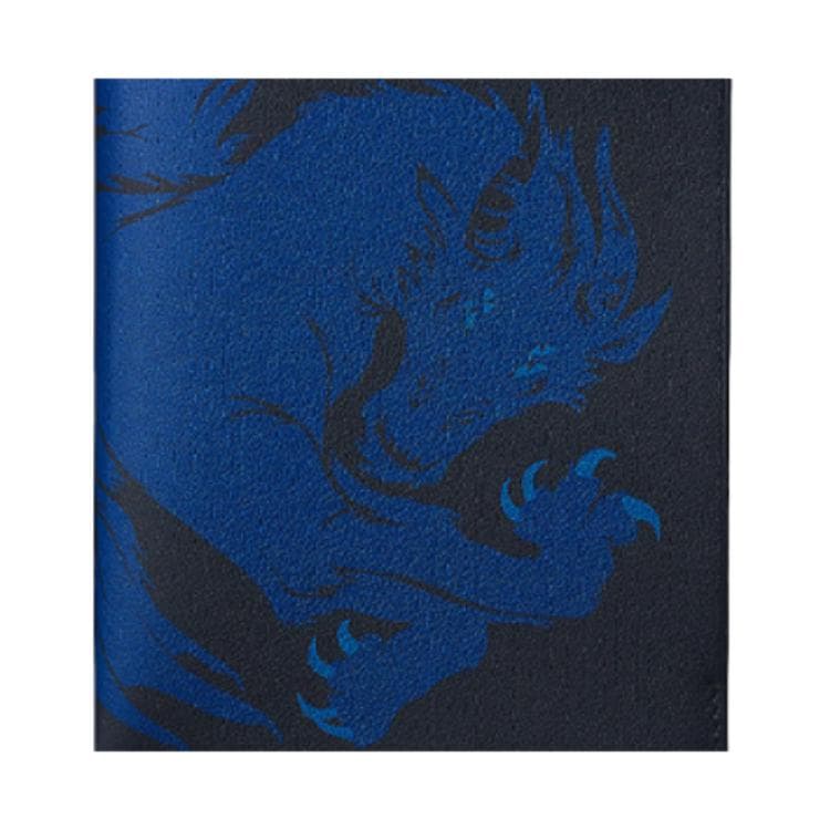 HERMES Tarmac Swift Passport Holder Indigo/Royal Blue