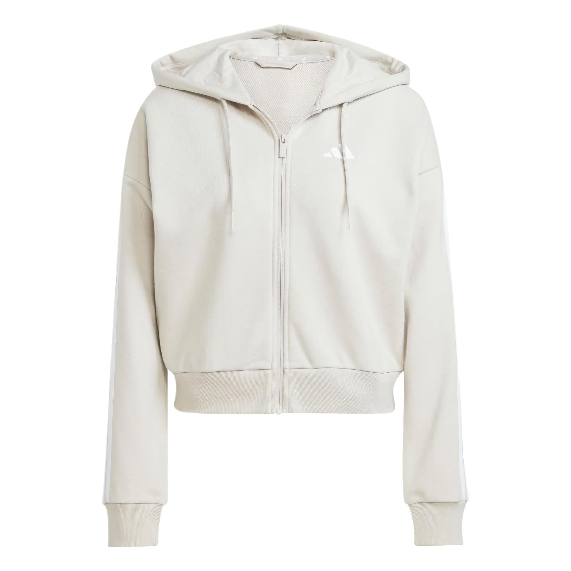 Adidas W 3S FT FZ HD Jacket Miracle Bauxite Brown/White