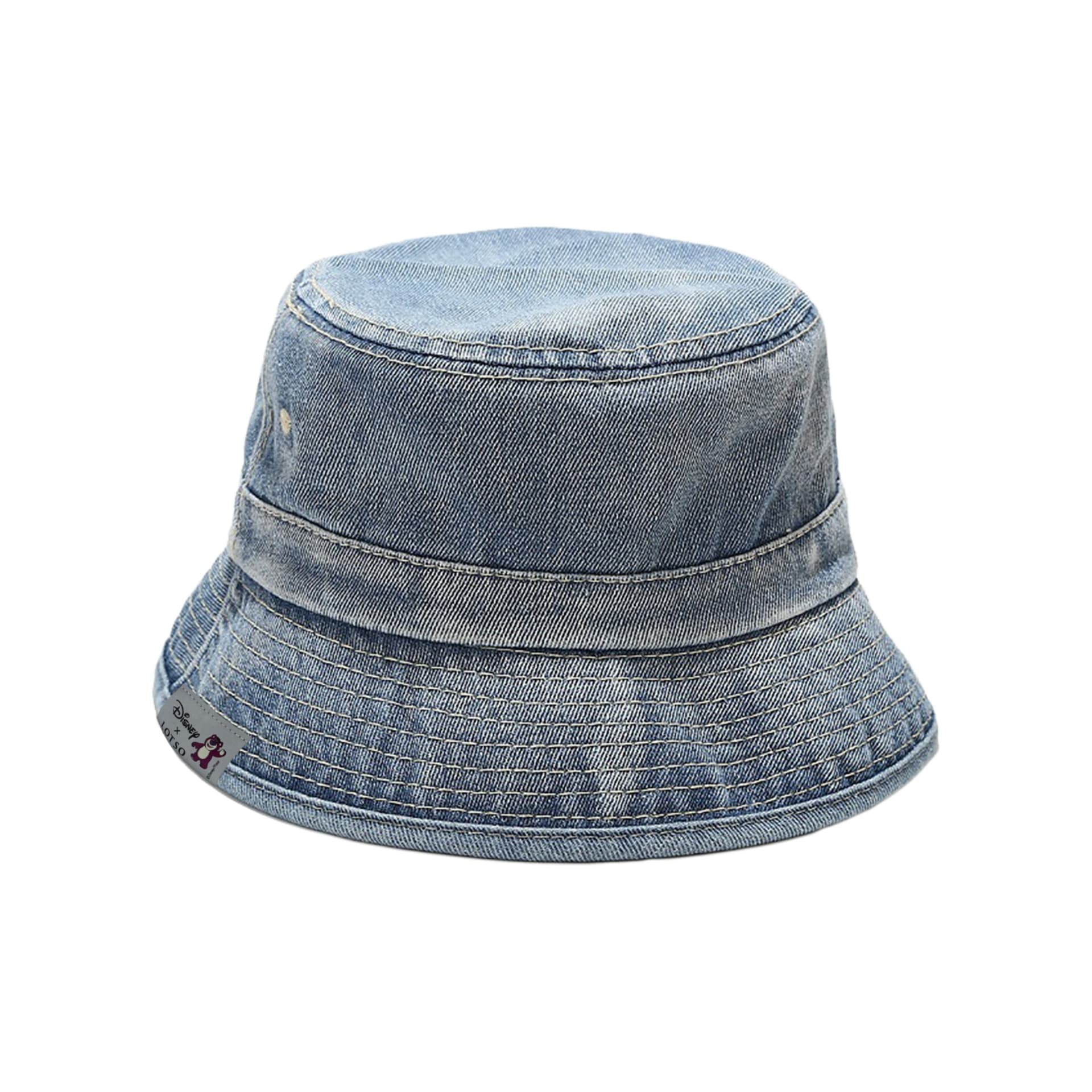 Disney Lotso Denim Bucket Hats Light Blue
