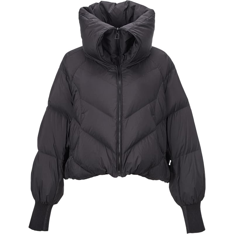 XIANGYING Puffy Down Jacket Black