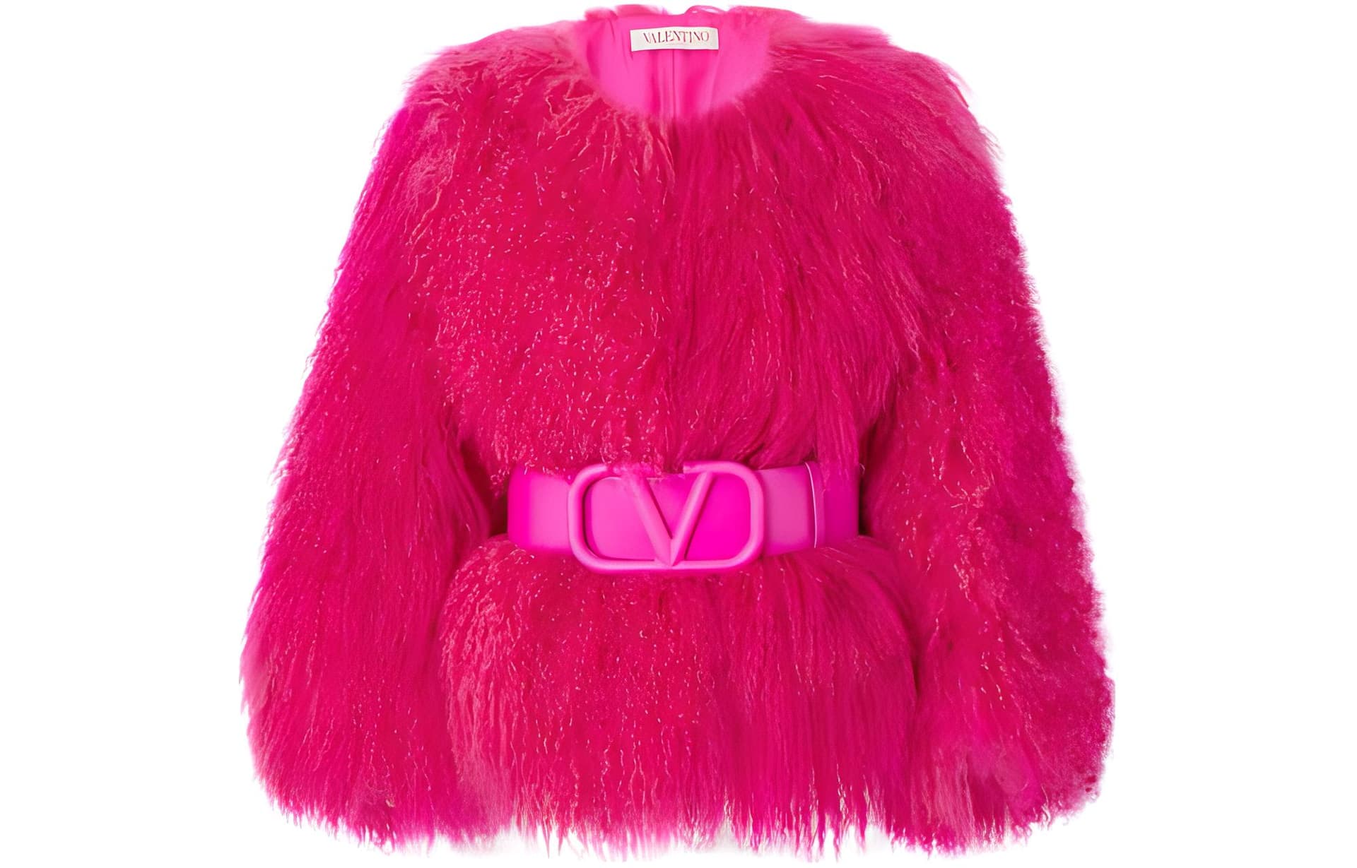 Valentino Furs Pink Crew Neck Moderate Pink
