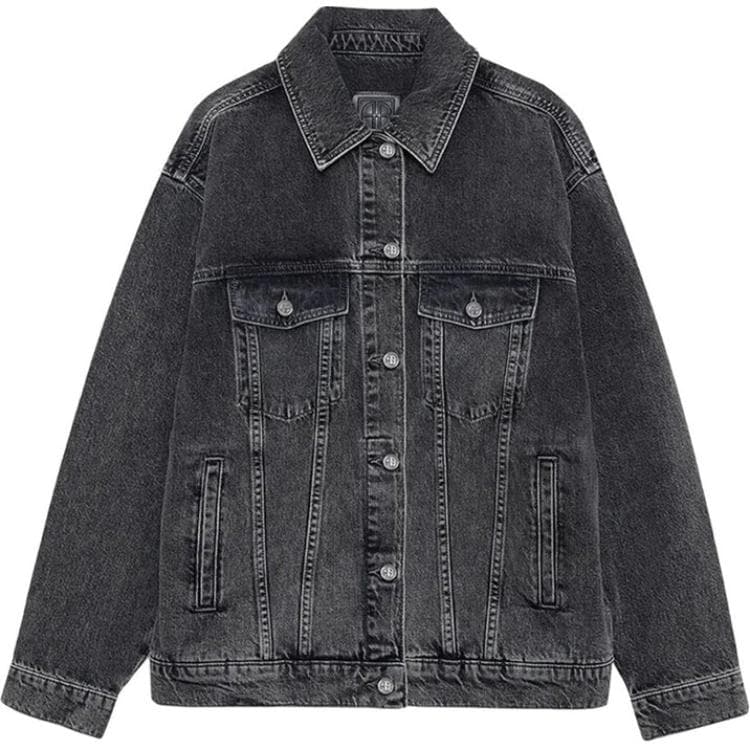 Anine Bing Rory Button Up Denim Jacket