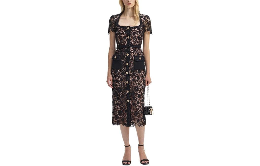 Self portrait Short Sleeved Dress