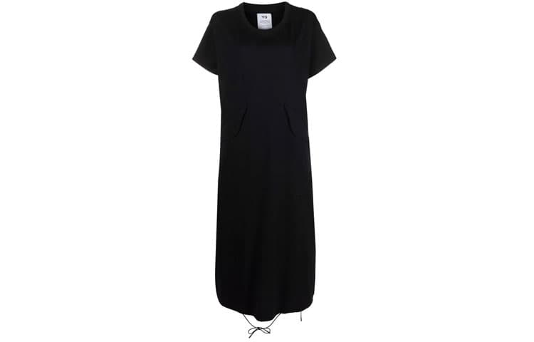 Y 3 Short Sleeved Dress Black