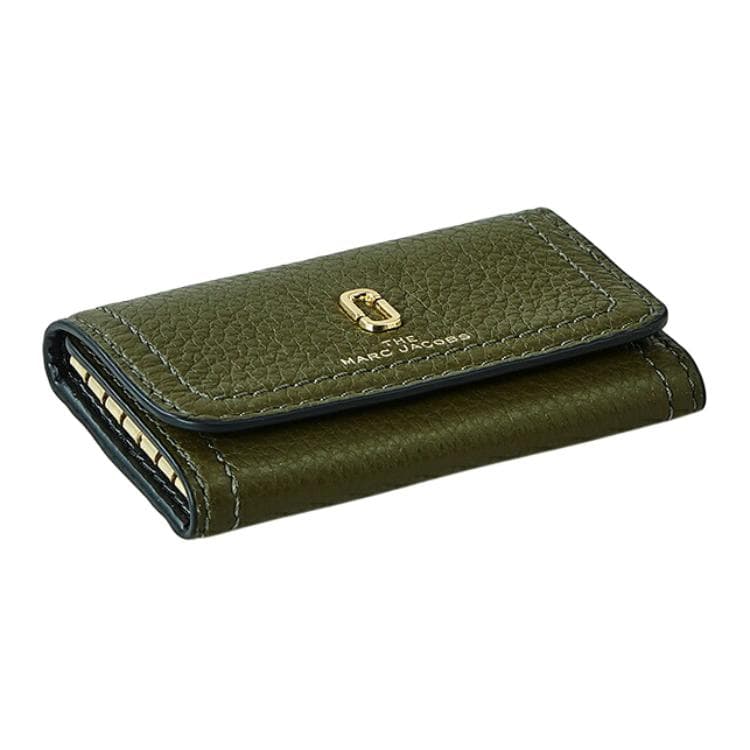 MARC JACOBS Cow Key Pouch Dark Green