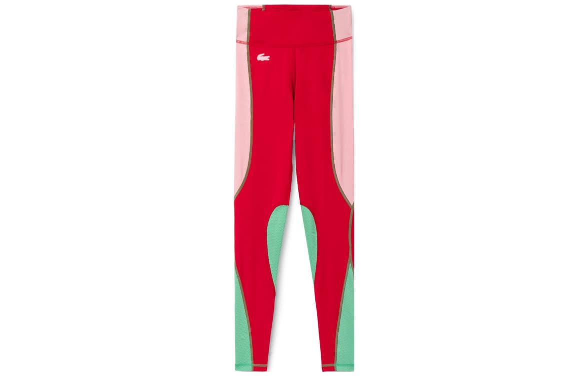 LACOSTE Sports Red Pink Green Multicolor Moderate Tapered