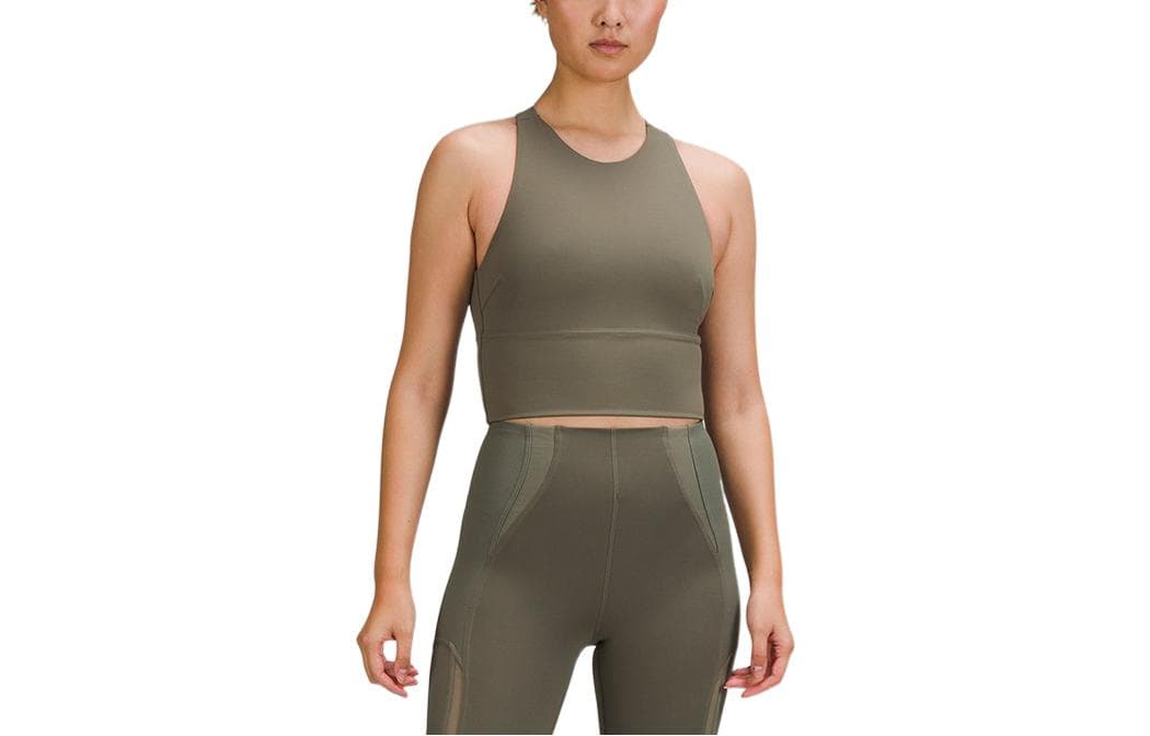 Lululemon Sleeveless Sports Shirts Other Army Green