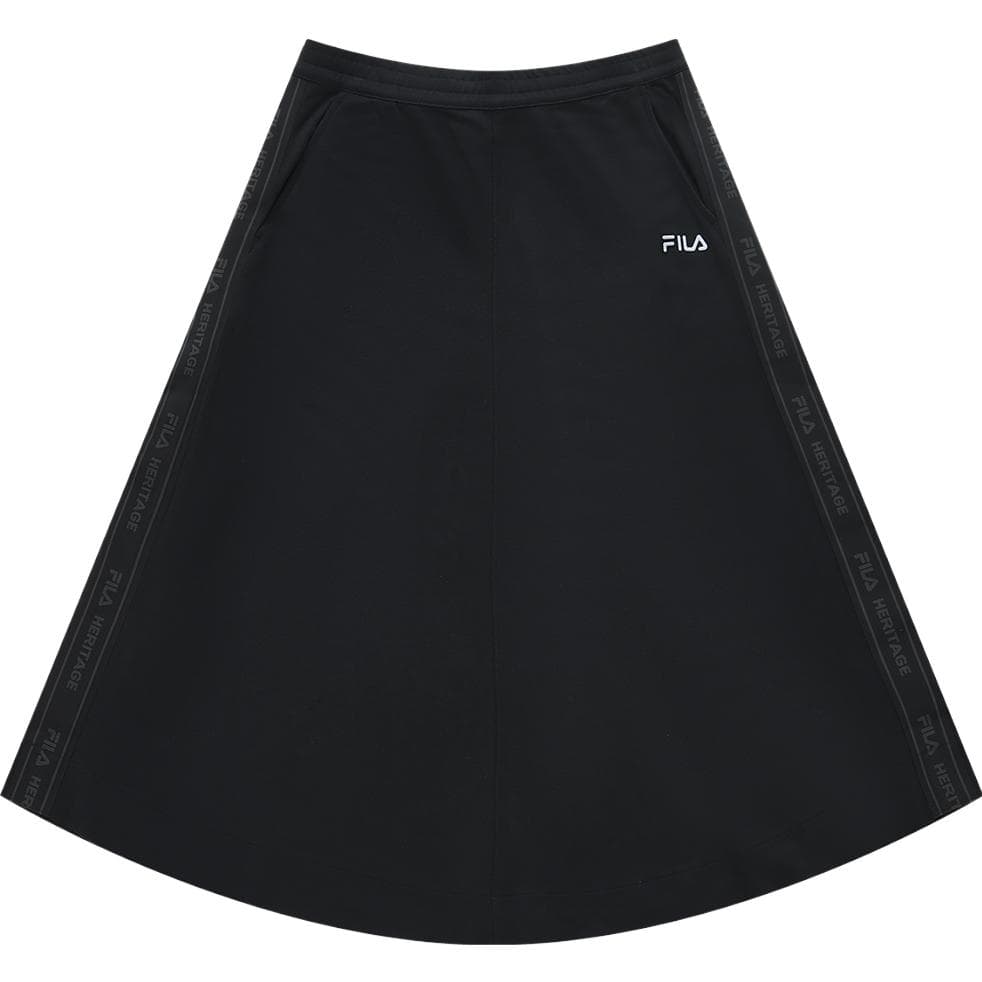 FILA Long Skirt Pitch Black Pitch Black