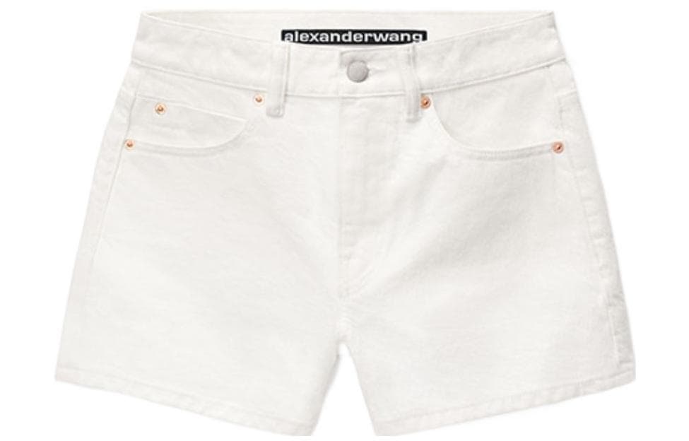 Alexander Wang Denim White Moderate Straight Fit White