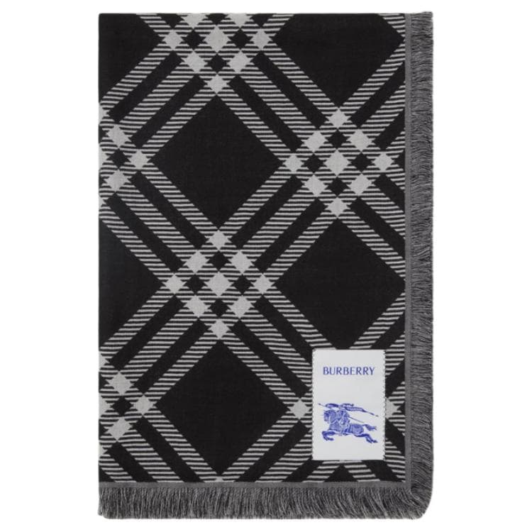 Burberry Wide Check FringedEdge Scarf