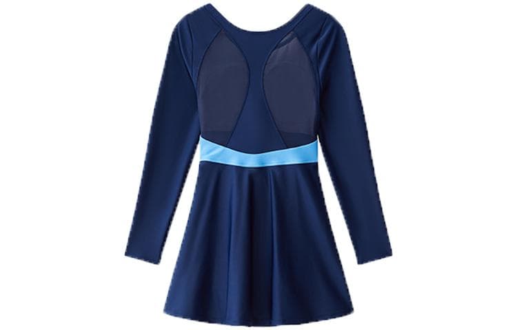 ANTA Swim & Qingbao Blue/Qinghai Blue Skirt One Piece Swimsuit Qingbao Blue/Qinghai Blue