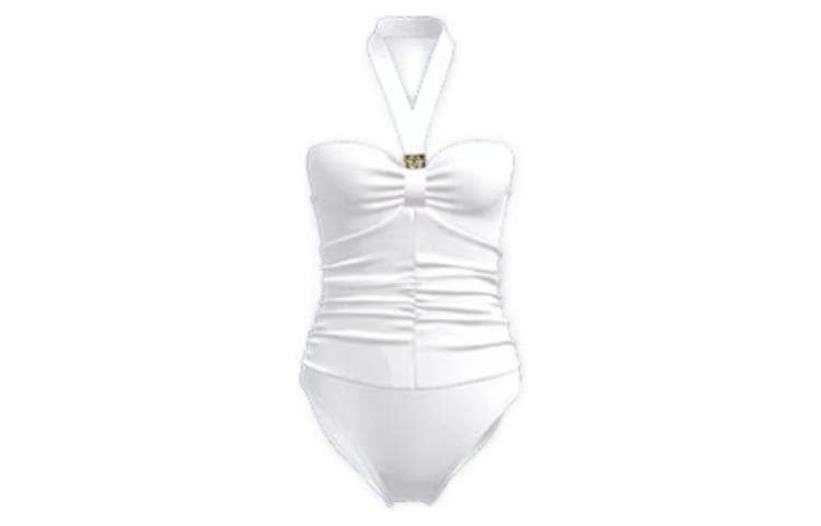 Atlantic Beach OnePiece Almond White