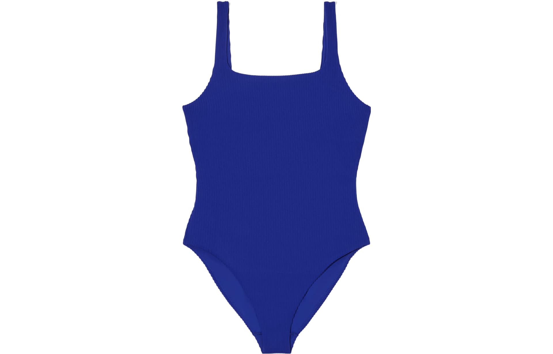 COS One Piece Blue Triangle One Piece Swimsuit Blue