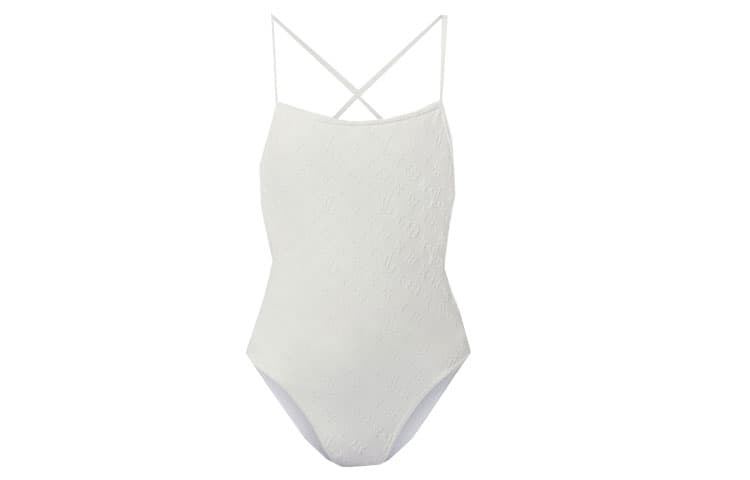 LOUIS VUITTON SS23 One piece Swimsuit White White