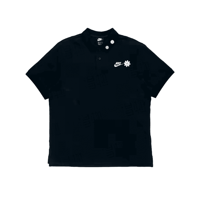 Nike Polo Shirts Black Polo Collar Moderate Straight Fit Black