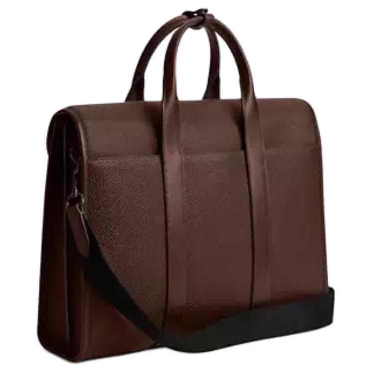 COACH Gotham Calfskin Briefcase Large Dark Brown