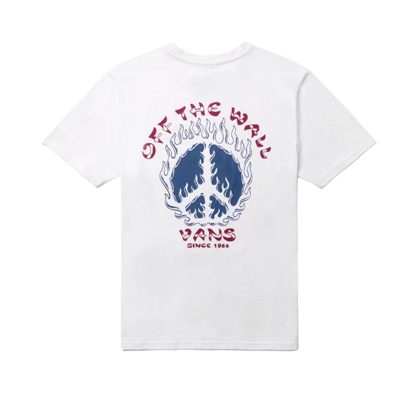 Vans 1966 T Shirts White Crew Neck Moderate Straight Fit