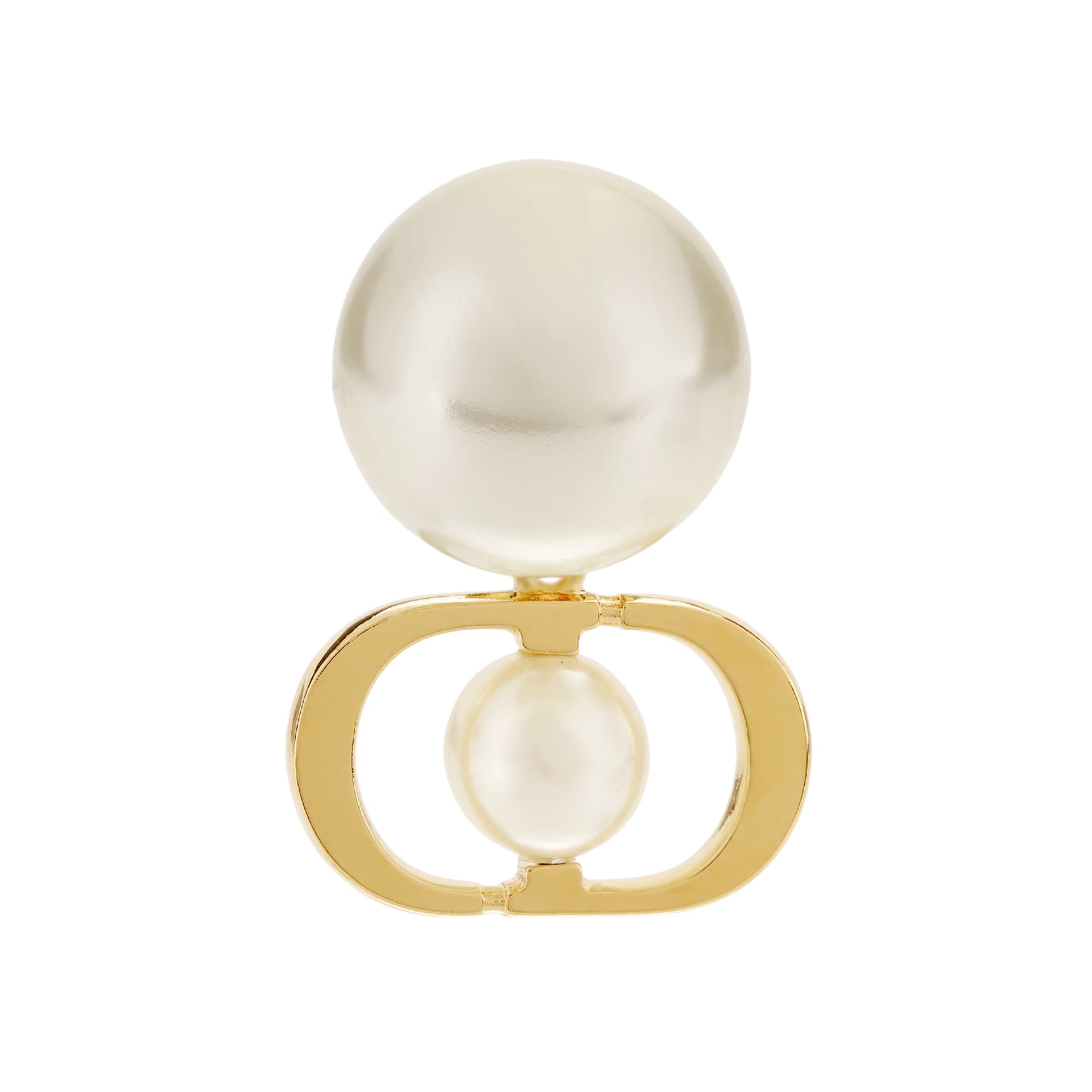DIOR Brass Earrings Gold