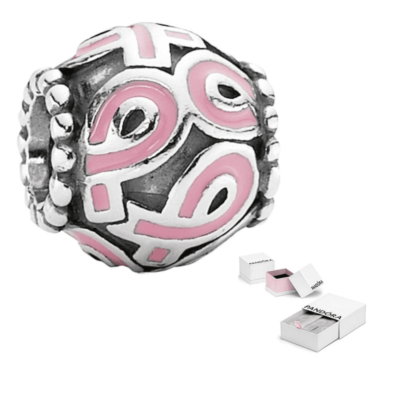 Pandora Original Design 925 Sterling Silver, Enamel Accessories Pink Pink