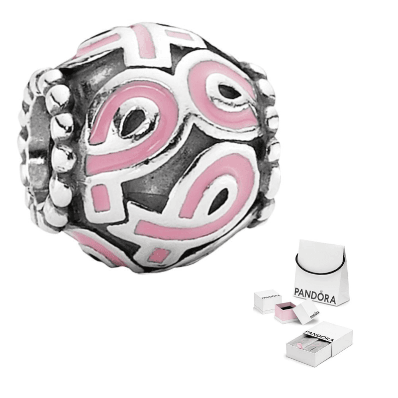 Pandora Original Design 925 Sterling Silver, Enamel Accessories Pink Pink