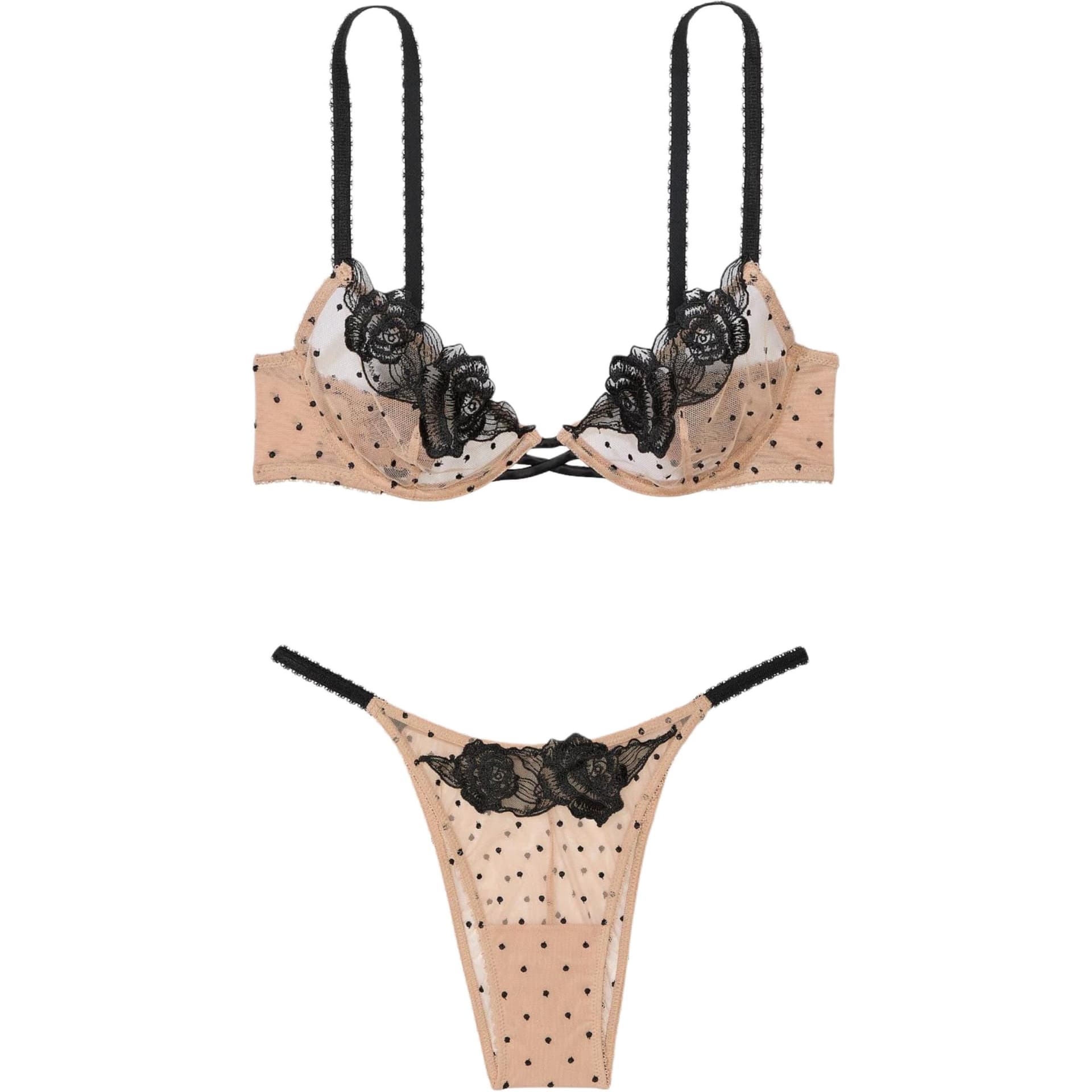Victoria's Secret Set Clothing Sets (Beige)