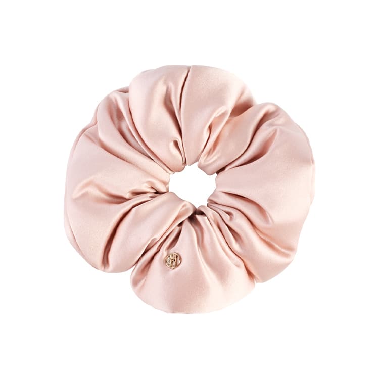ELLE Mulberry Silk Hair Tie Shell Pink