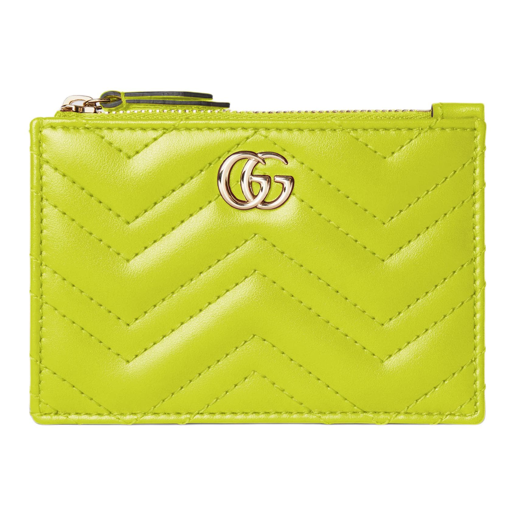 GUCCI Key Pouch Bright Green Shopping Bag Set(Basic Set+Shopping Bag)