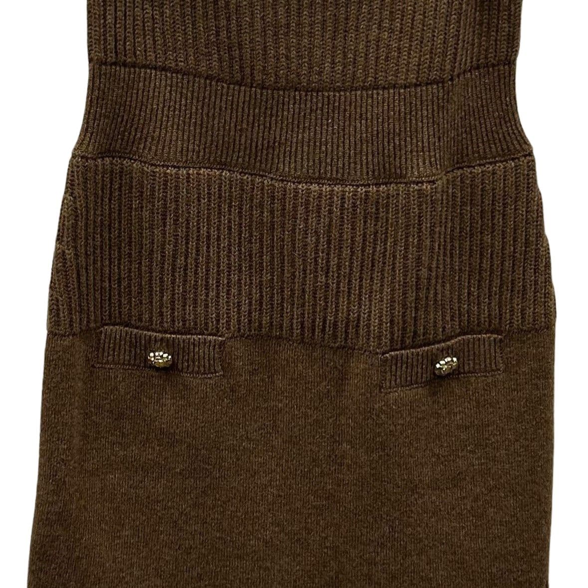 CHANEL 24a Dress Brown