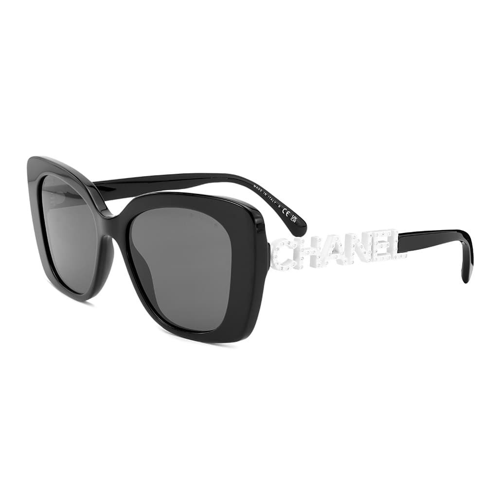 CHANEL Butterfly Sunglasses Black