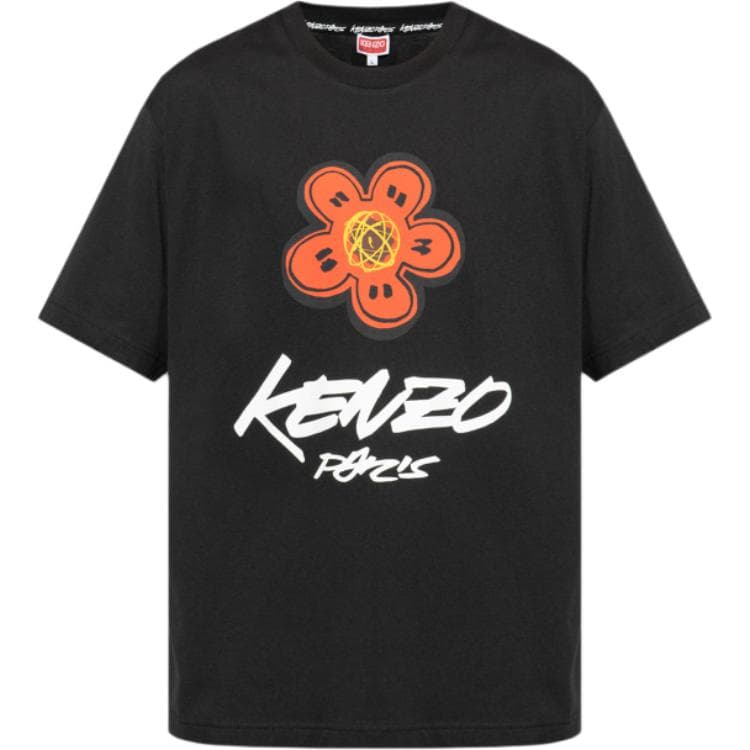 KENZO Logo Printed Crewneck T Shirt
