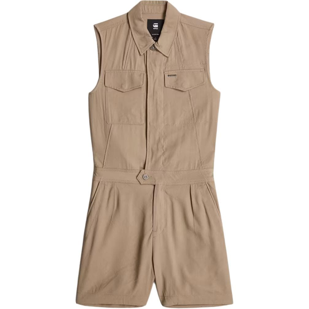 G STAR RAW Beige Moderate Jumpsuit Beige